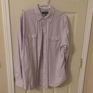 Banana Republic Lavender Casual Button-Down Shirt